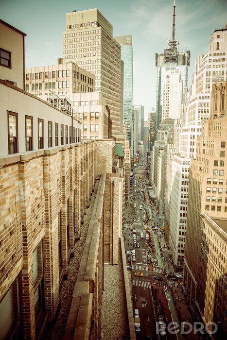 Fotobehang New York van dak
