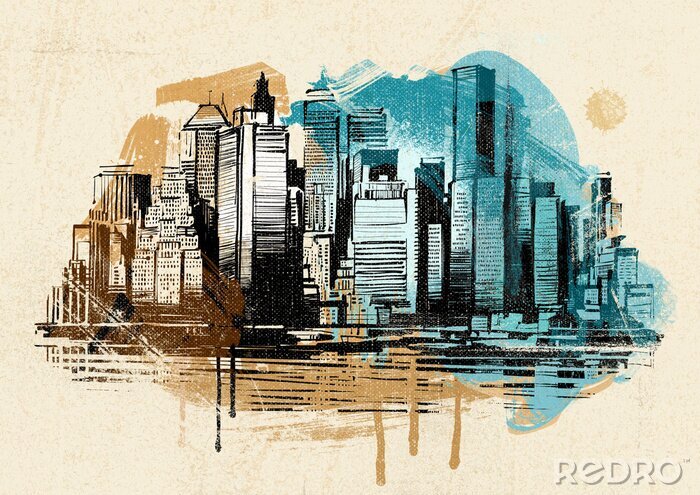 Fotobehang New York Vintage