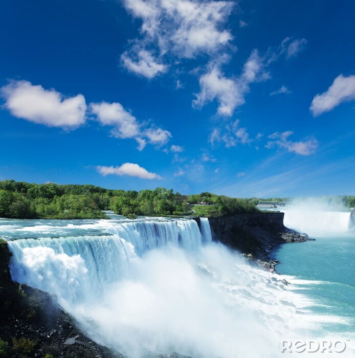 Fotobehang Niagara bij zonnig weer