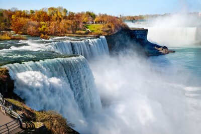 Fotobehang Niagara Falls in de herfst