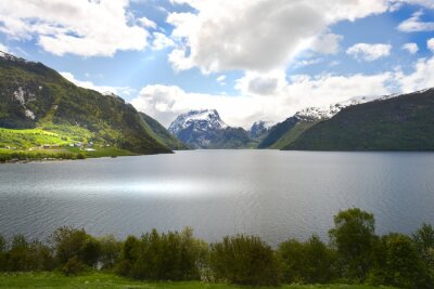 Fotobehang Noorse bergen