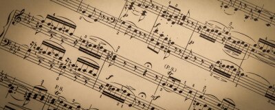 Fotobehang Noten vintage