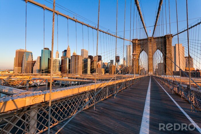 Fotobehang NY architectuur en brug