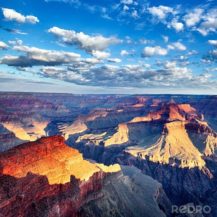 Fotobehang Ochtendlandschap van de Grand Canyon