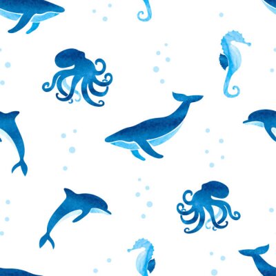 Octopusdolfijnen en zeepaardjes voor kinderen