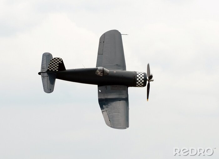 Fotobehang Old Navy fighervliegtuig