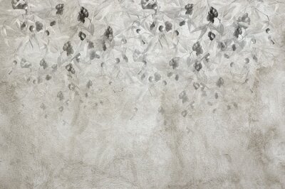 Fotobehang Olijfboom op een gestructureerde achtergrond