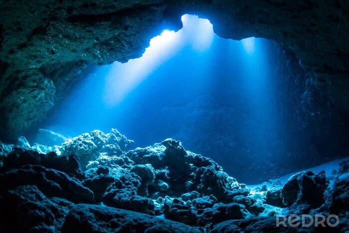 Fotobehang Onderwater grot