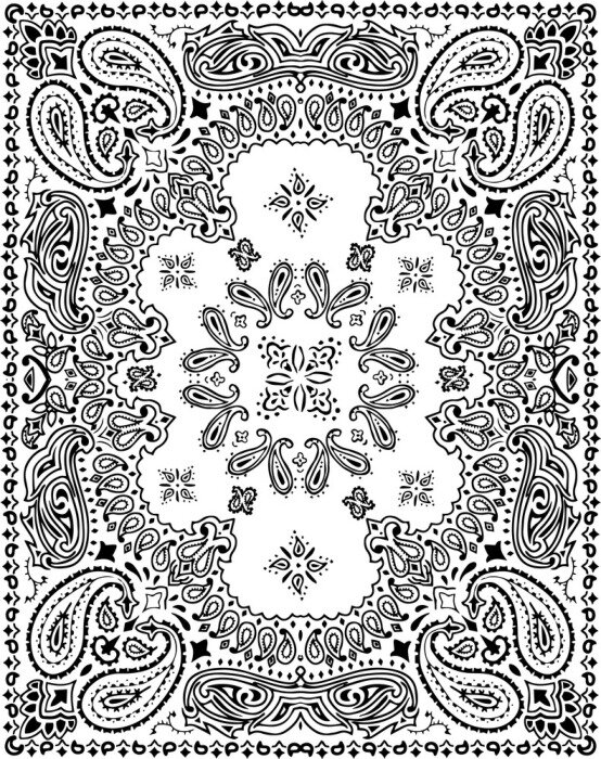 Fotobehang Oosterse paisley motief