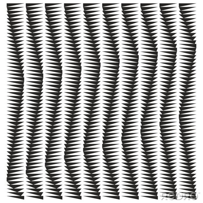 Fotobehang Optische illusie in zwart-wit