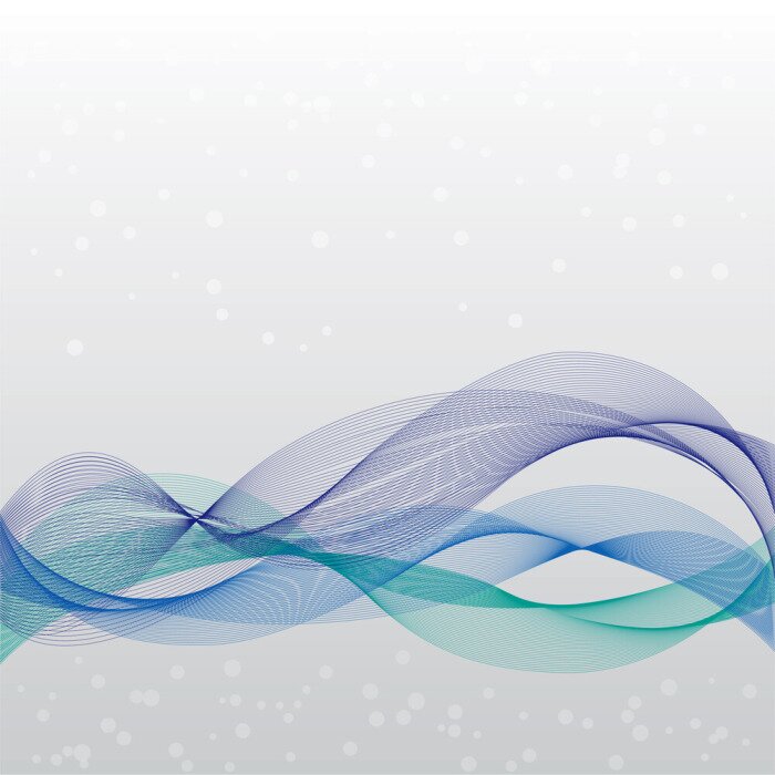 Fotobehang Opvallende golven van lijnen