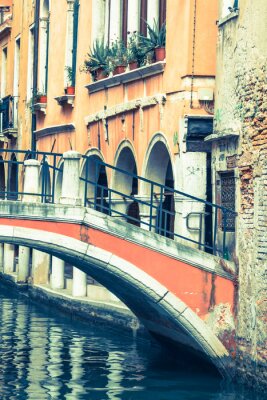 Fotobehang Oranje brug in Venetië