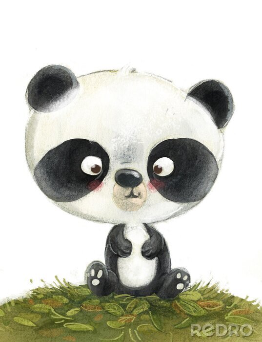 Fotobehang oso panda pequeño