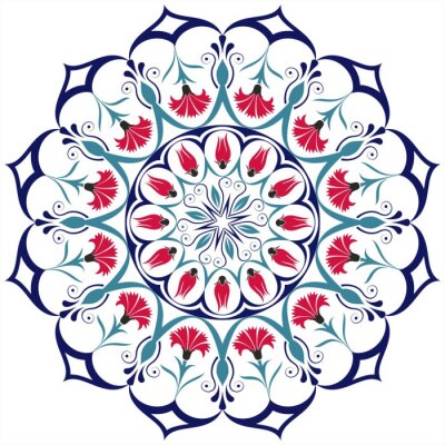 Fotobehang Ottomaanse mandala