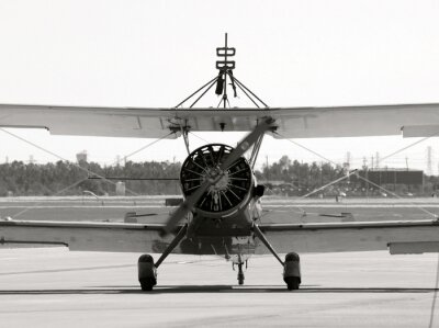 Oud propellervliegtuig