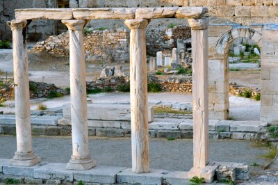 Fotobehang Oude Agora van Athene