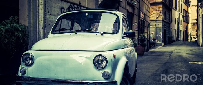 Fotobehang Oude auto in Rome