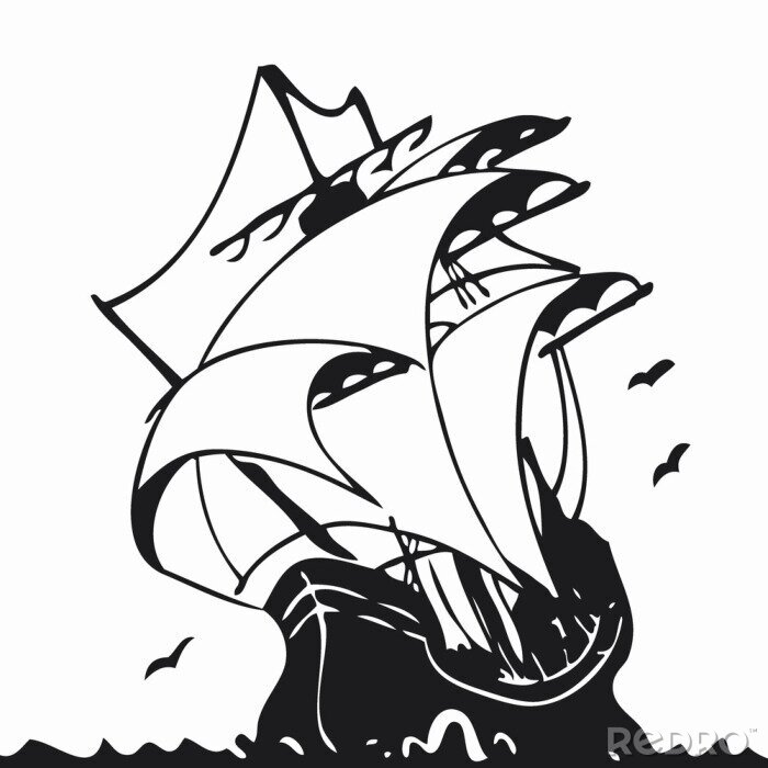 Fotobehang Oude Boot 2