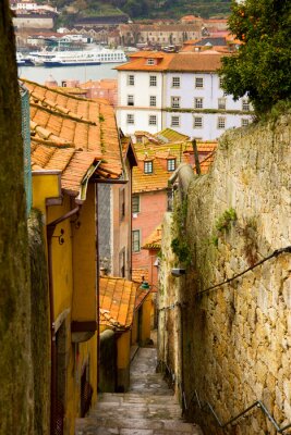 Fotobehang oude centrum van Porto, Portugal