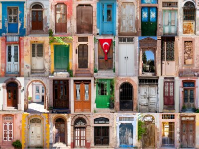 Fotobehang Oude deuren van Turkije