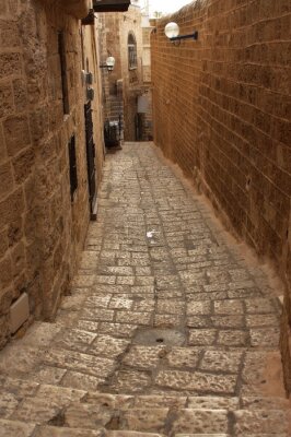 Fotobehang Oude Jaffa street, Israël