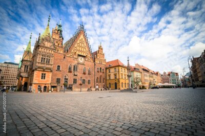 Fotobehang Oude Marktplein in Wrocław