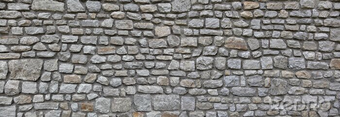 Fotobehang Oude muur in een laan