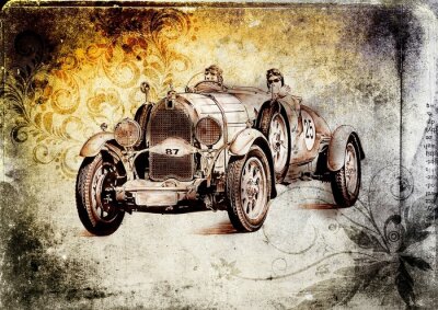Fotobehang Oude oldtimer retro vintage