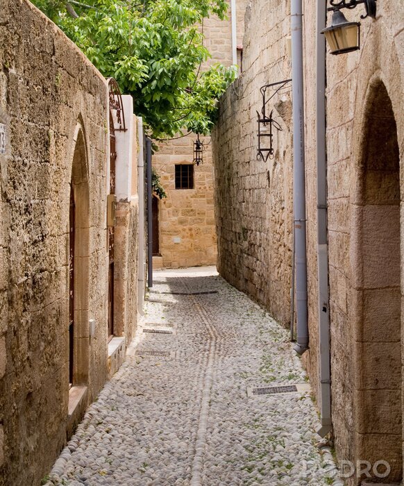 Fotobehang Oude straat
