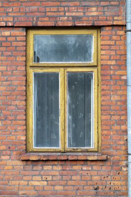 Fotobehang oude venster