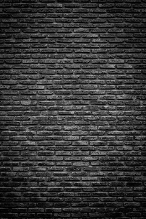 Fotobehang Oude zwarte bakstenen