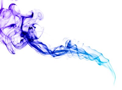 Fotobehang Paars-blauwe rook
