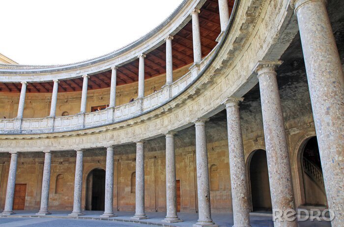 Fotobehang Palacio de Carlos V - Alhambra - Granada