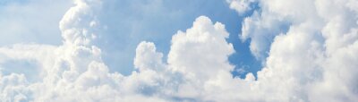 Fotobehang Panorama van blauwe hemel met wolken