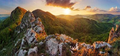 Fotobehang Panorama van de Slowaakse bergen