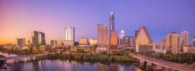 Panorama van de stad Austin, Texas