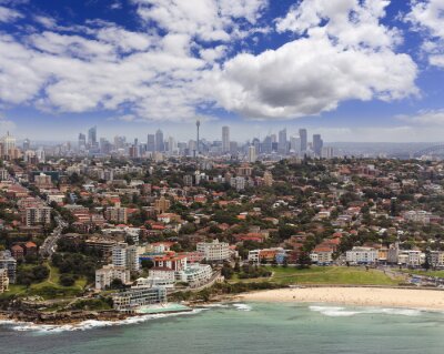 Fotobehang Panorama van de stad in Australië
