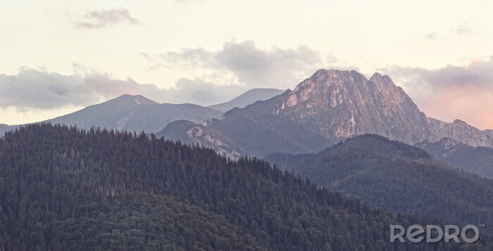 Fotobehang Panorama van de Westelijke Tatra