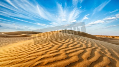 Fotobehang Panorama van de woestijnduinen