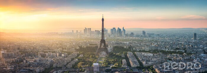 Fotobehang Panorama van Parijs