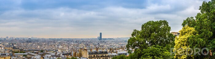 Fotobehang Panorama van Parijs