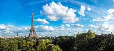 Panorama van Parijs met de Eiffeltoren