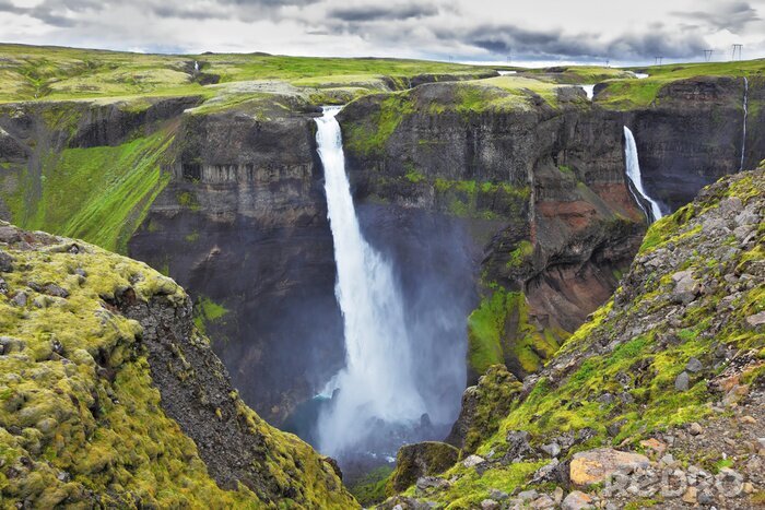Fotobehang Panorama van prachtige watervallen