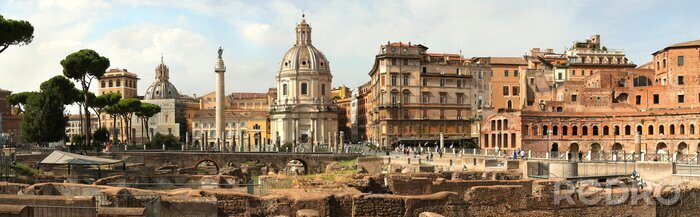 Fotobehang Panorama van Rome