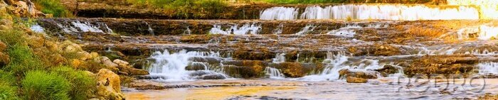 Fotobehang Panorama van watervallen