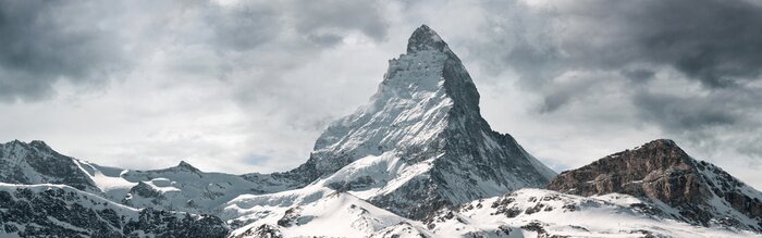 Fotobehang Panoramic view to the majestic Matterhorn mountain, Valais, Switzerland