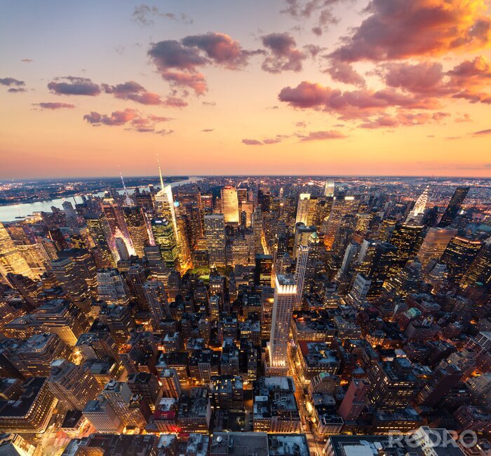 Fotobehang Panoramisch landschap van New York