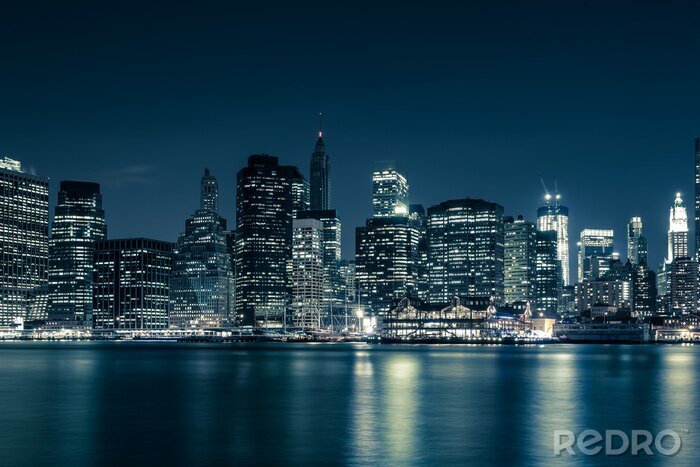 Fotobehang Panoramisch uitzicht op New York