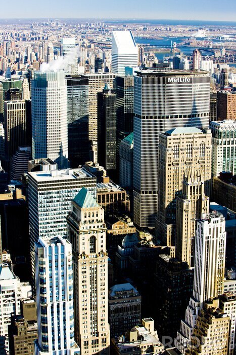 Fotobehang Panoramisch uitzicht vanaf het Empire State Building