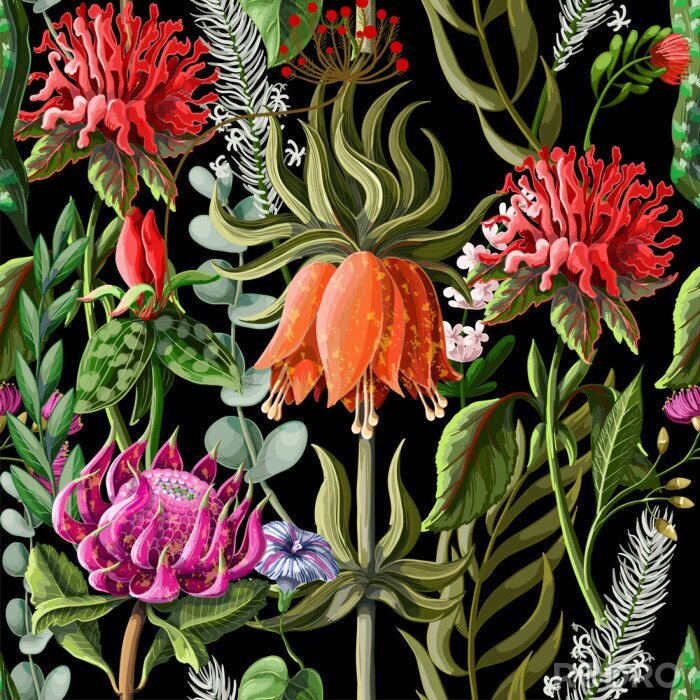 Fotobehang Paradijs tropische bloemen